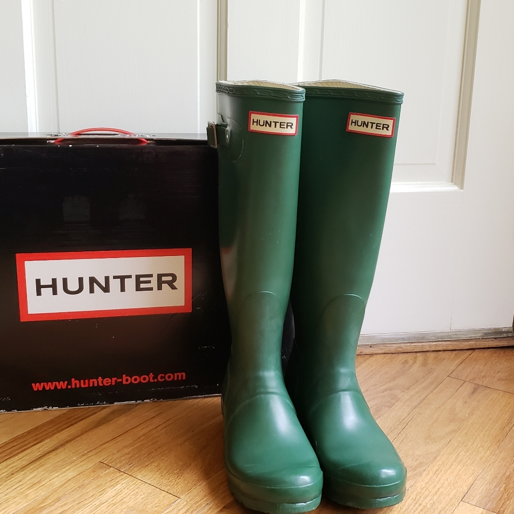 Women's Original Tall Hunter Boots-Green
